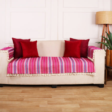 4 Seater Half (96x30 Inch),Maroon