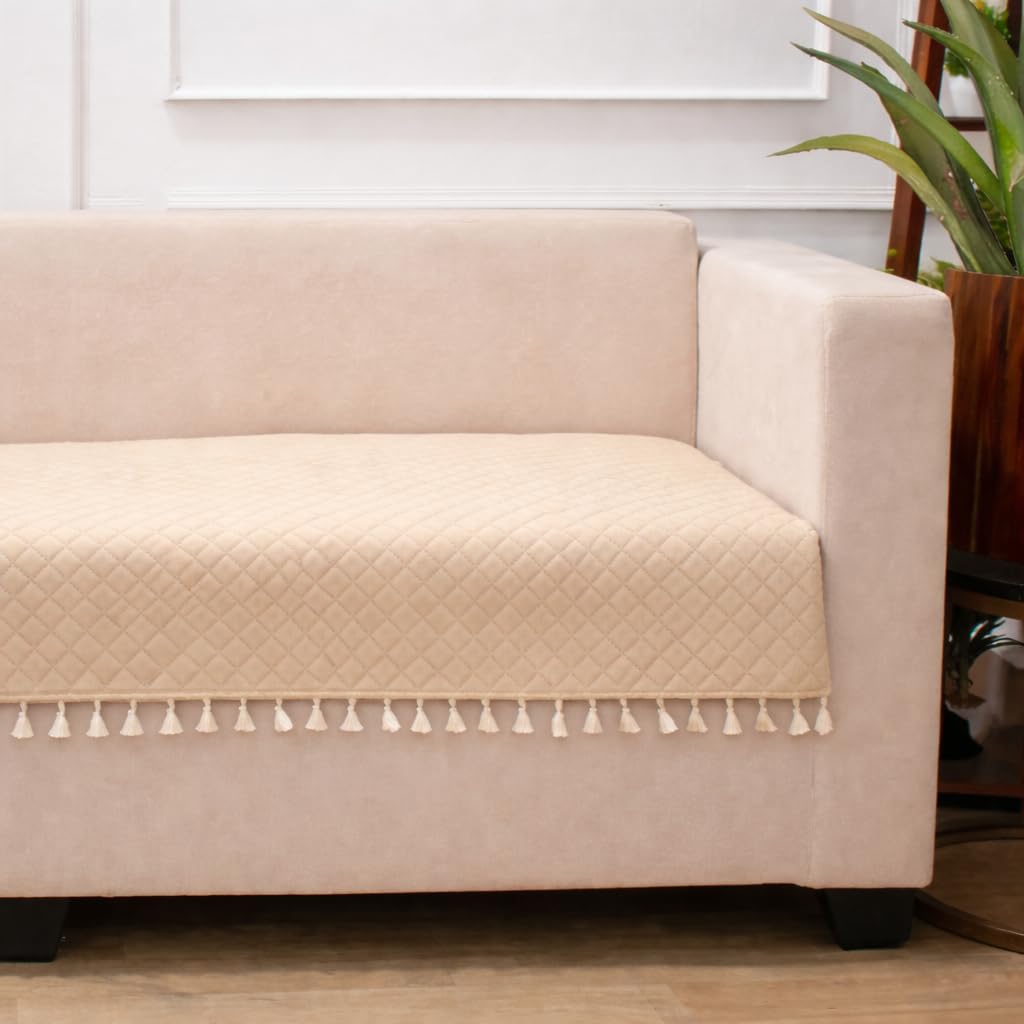 3 Seater + 16x16 Inches (set of 5),beige