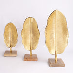 Load image into Gallery viewer, Metal Banana Leaf Statue Figure Decorative Living Room Decor