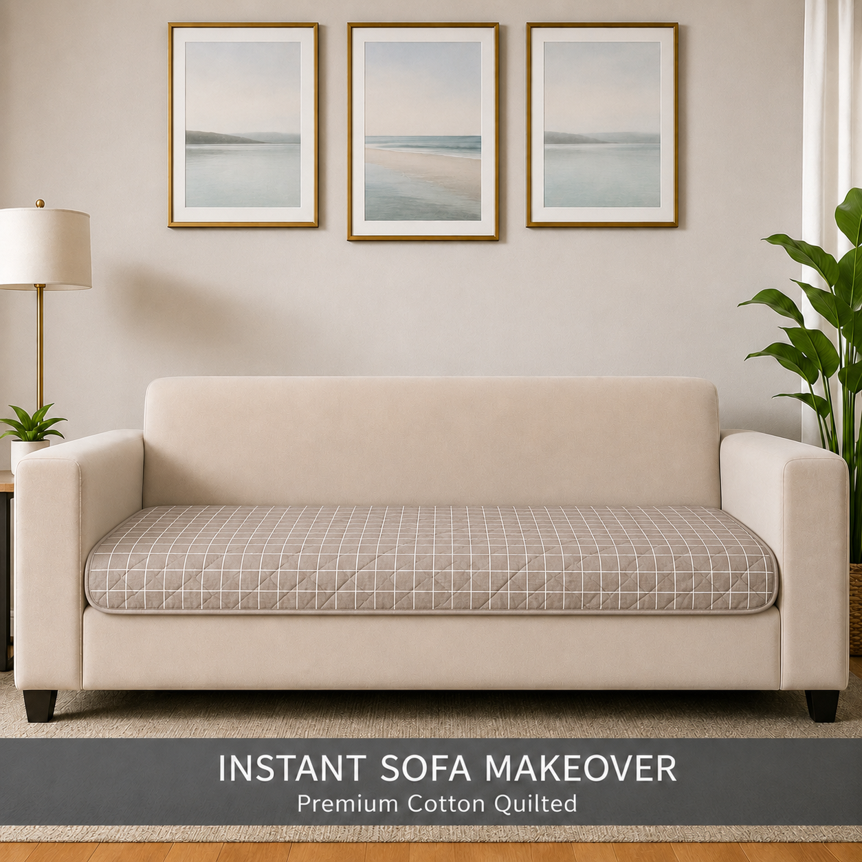 2 Seater (48x30 Inch),Grid Luxe