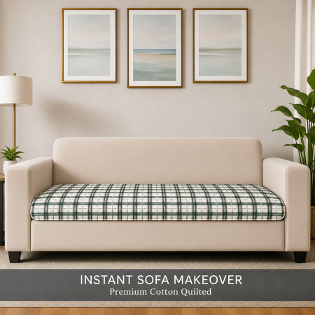 2 Seater (48x30 Inch),Cottage Check
