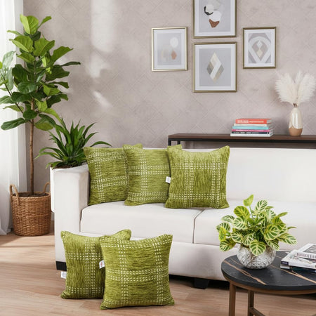 Set of 5 (16x16 inches),Green