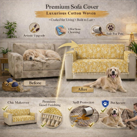 3 Seater Half,Yellow