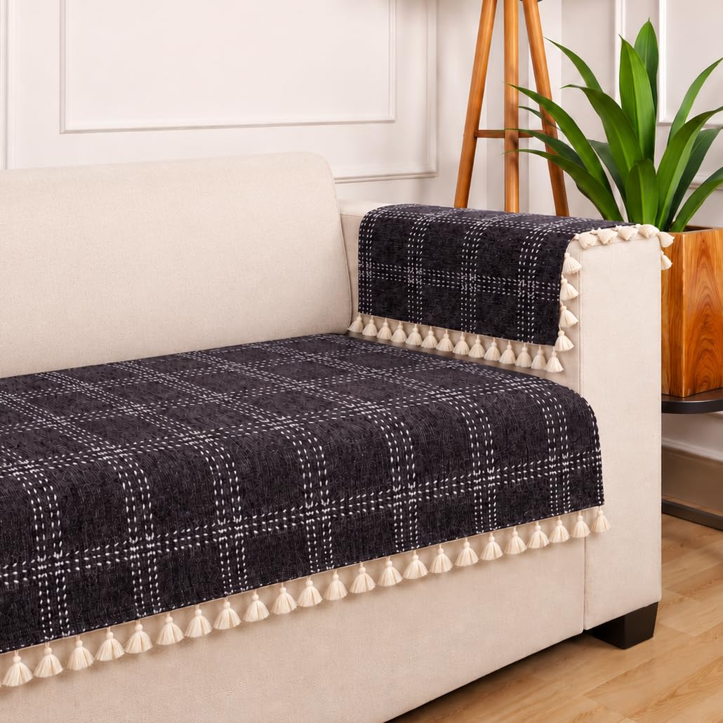 3 Seater Half (70x30 Inch),Black