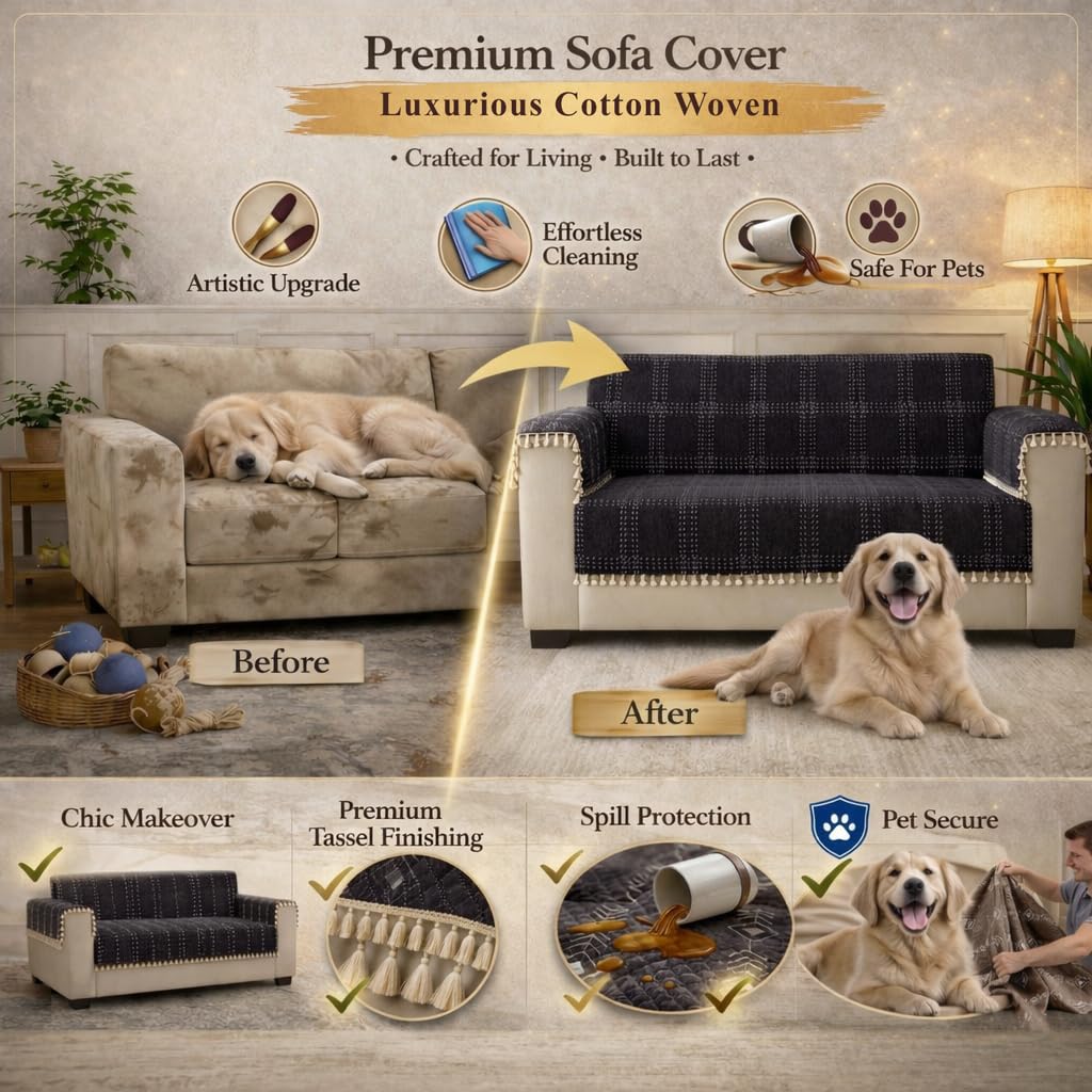 4 Seater Full (96x60 Inch),Black