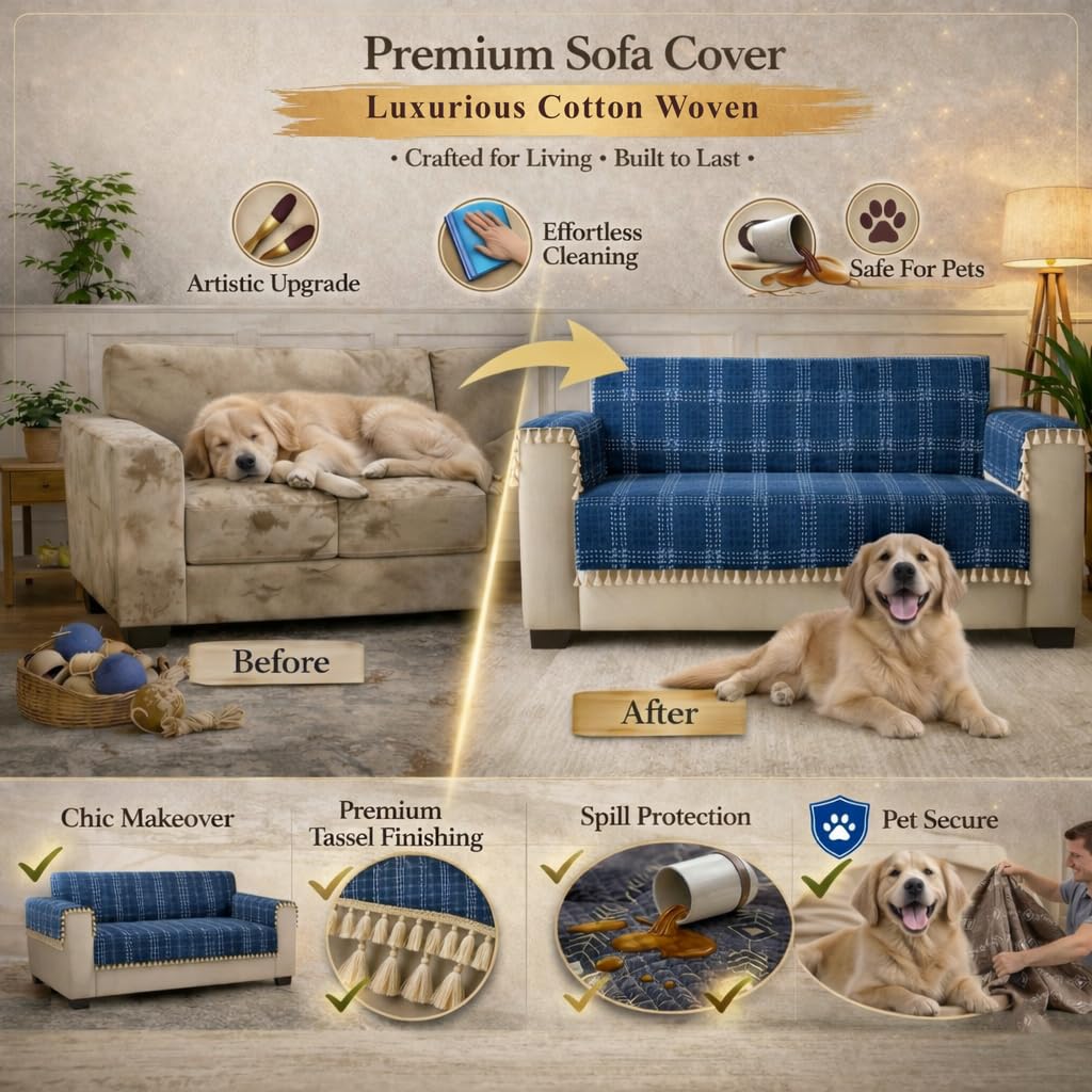 4 Seater Full (96x60 Inch),Blue