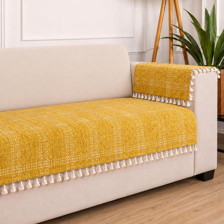 4 Seater Half (96x30 Inch),Yellow