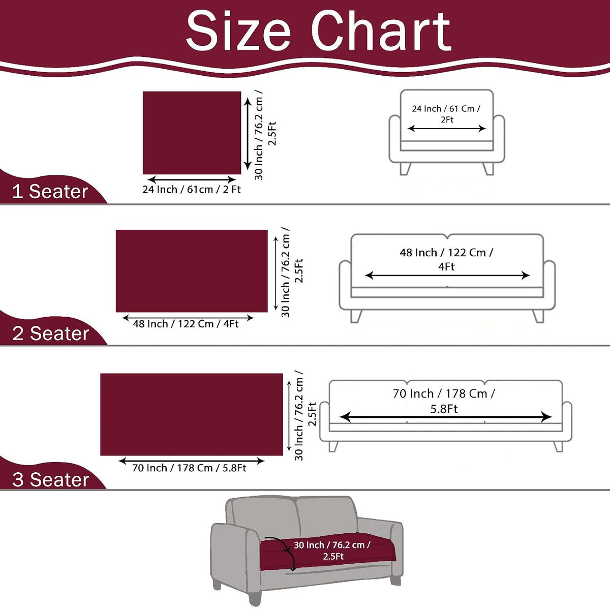 3 Seater + 16x16 Inches (set of 5),Grey