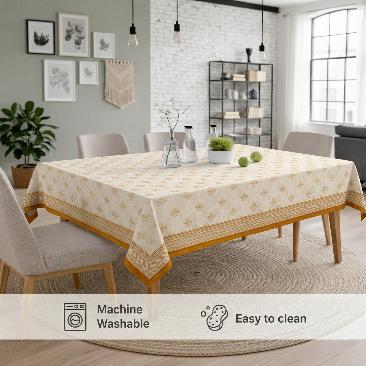 60x90 Inches (Fits 6–8 Seater)