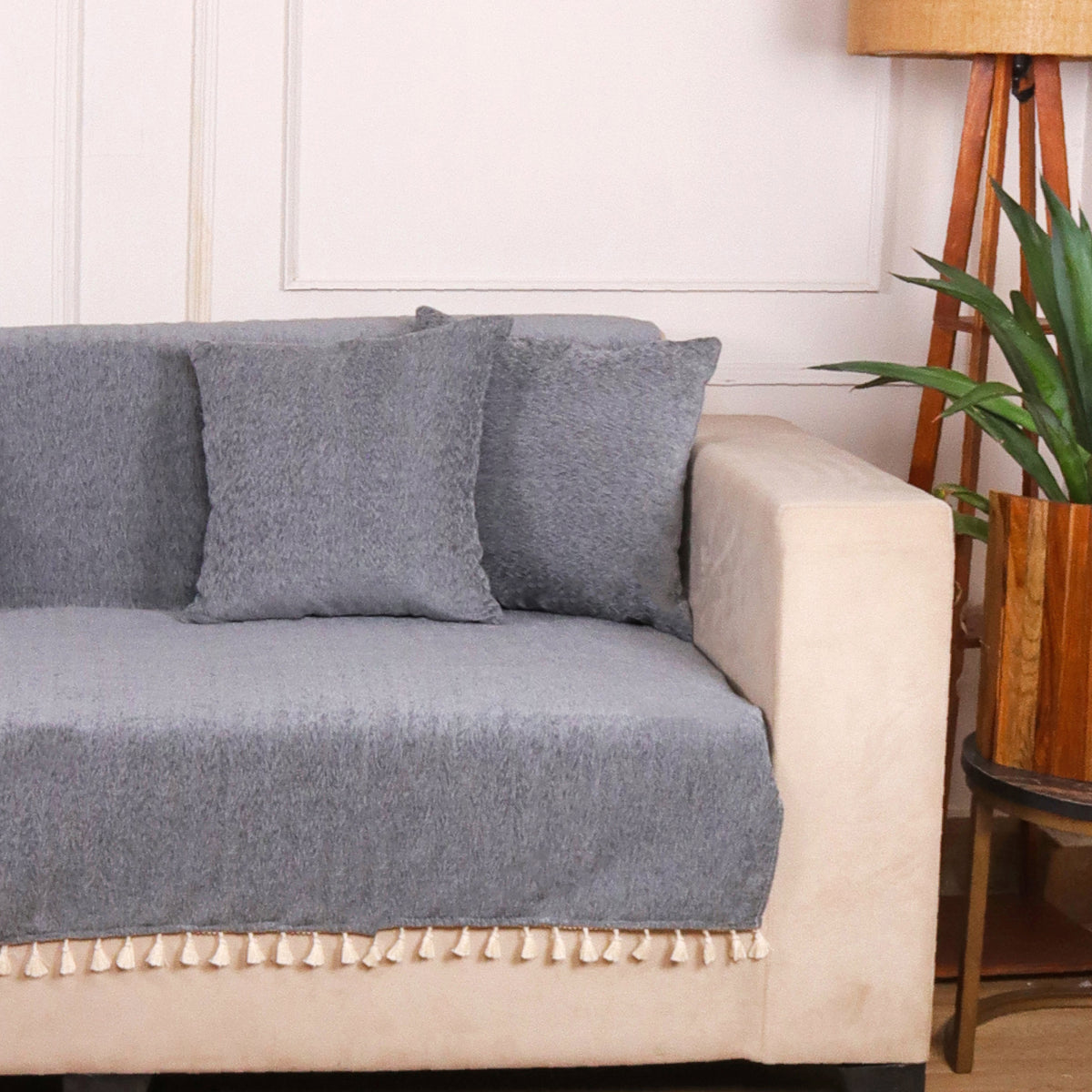 3 Seater Full (70x60 Inch),Light Grey