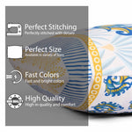 Load image into Gallery viewer, Both Side Block Print Peacock Cushion Cover Set of 5
