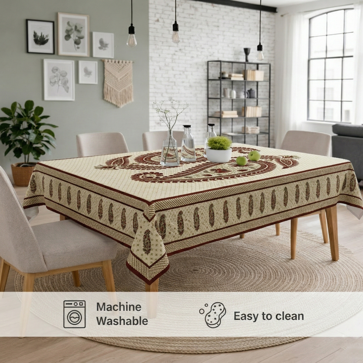 54x78 Inches (Fits 4–6 Seater)