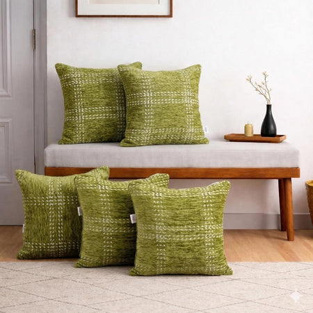 Set of 5 (16x16 inches),Green