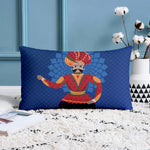 Load image into Gallery viewer, Soft Touch Luxurious Traditional Printed Cotton Canvas Rectangular Cushion Cover Set of 2
