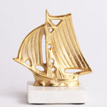 Load image into Gallery viewer, Vintage Metal Ship Figurine Maritime Collectible Display