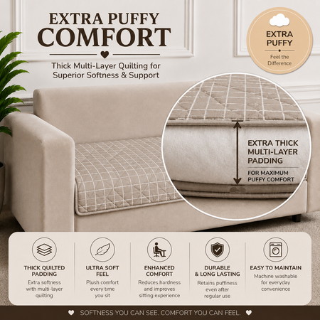 3 Seater (70x30 Inch),Grid Luxe