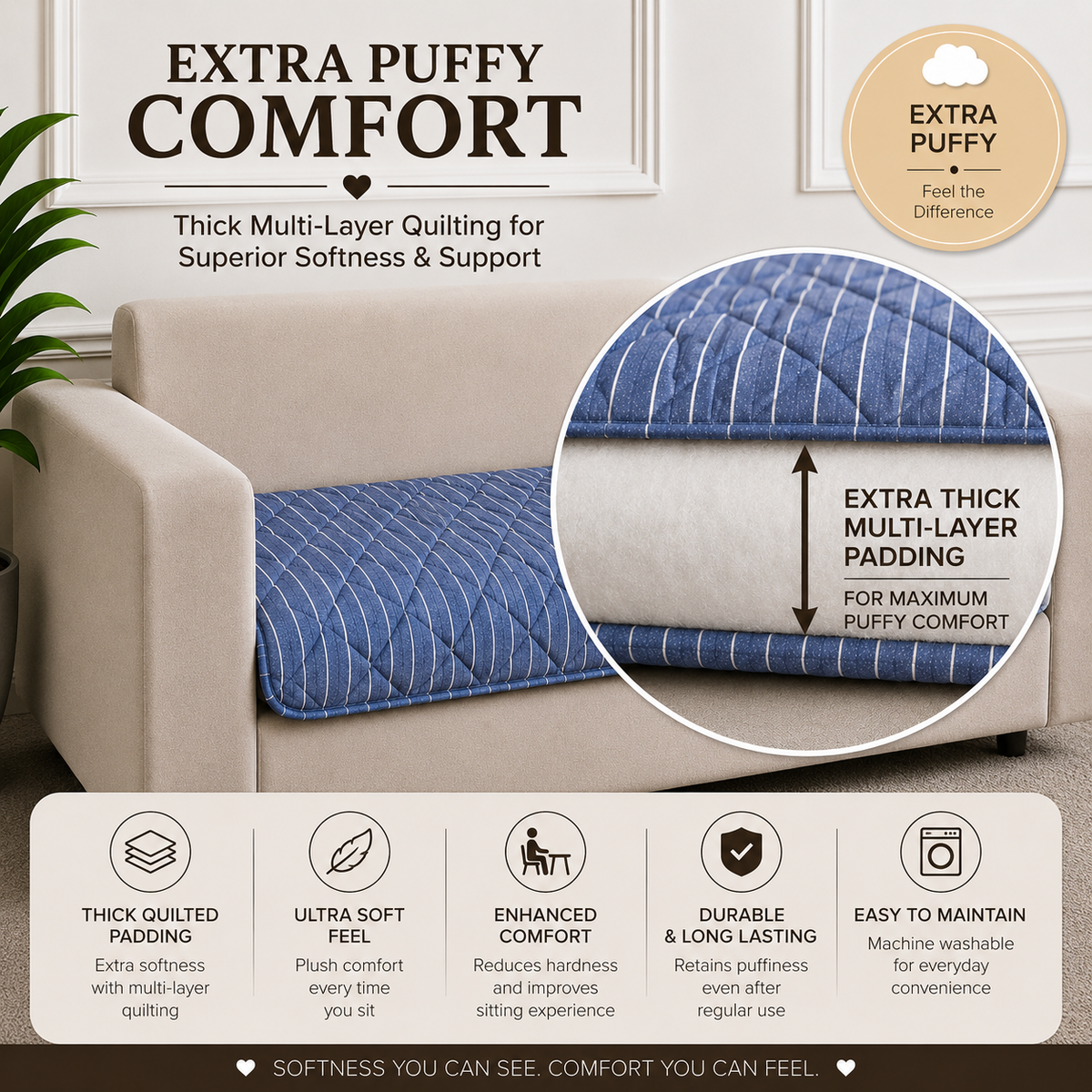 1 Seater (24x30 Inch),Oxford Blue