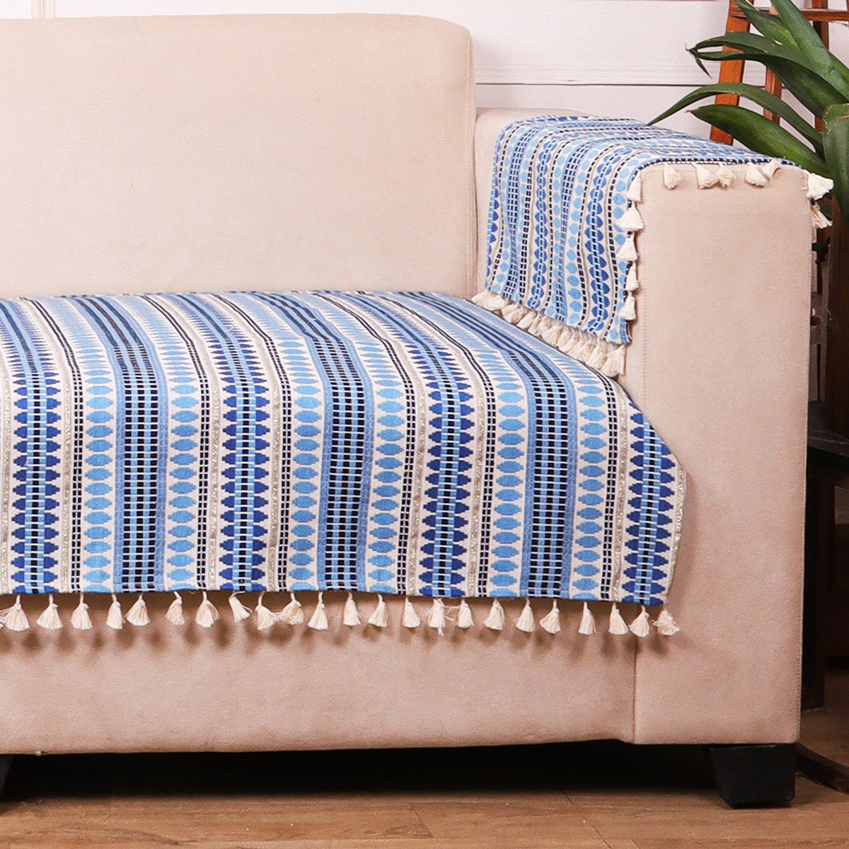4 Seater Half (96x30 Inch),Blue