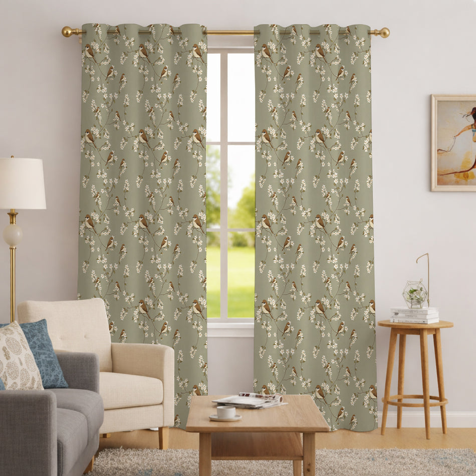 Olivra Premium Satin Room Darkening Door Curtain 7 x 4 Feet | Blocks 70–80% Light | Ideal for Bedroom, Living Room & Home Décor