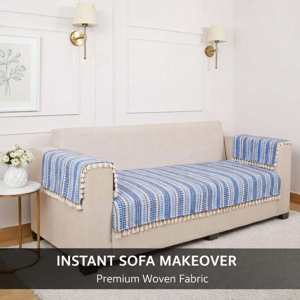 4 Seater Half (96x30 Inch),Blue