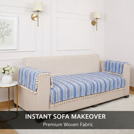 4 Seater Half (96x30 Inch),Blue