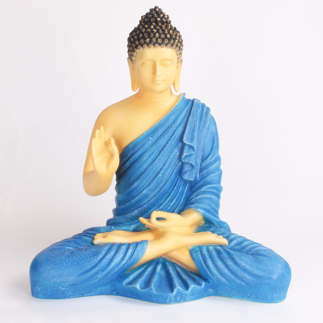 Resin Buddha Figurine Serene Meditation Decor for Peaceful Ambiance