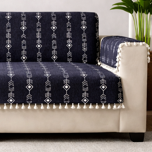 2 Seater Full (48x60 Inch),Black (Arrow)