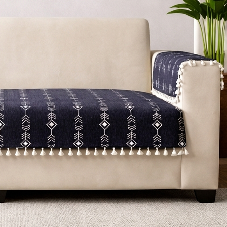 2 Seater Half (48x30 Inch),Black (Arrow)