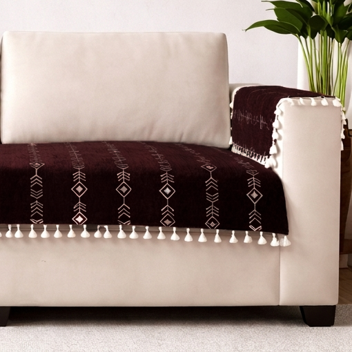 4 Seater Half (96x30 Inch),Brown (Arrow)