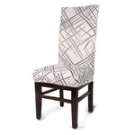 Load image into Gallery viewer, Cross Hatching Stretchable/Spandex Printed Chair Cover
