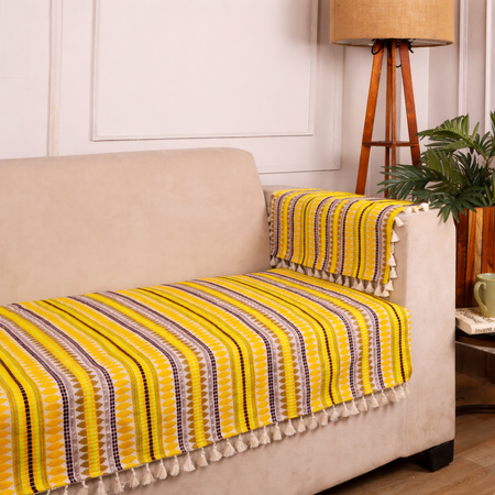 1 Seater Half (24x30 Inch),Yellow