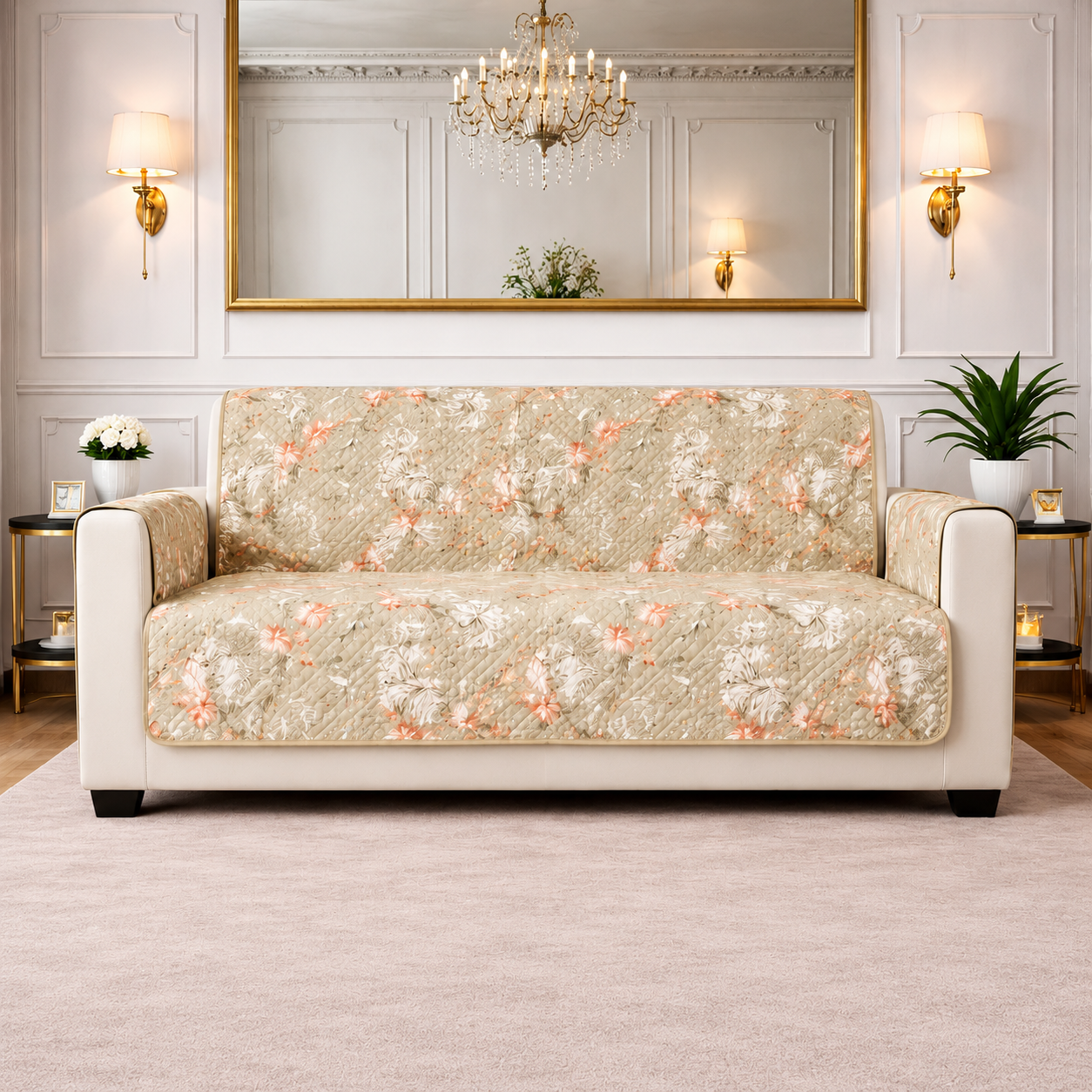 1 Seater (24x60 Inch),Beige
