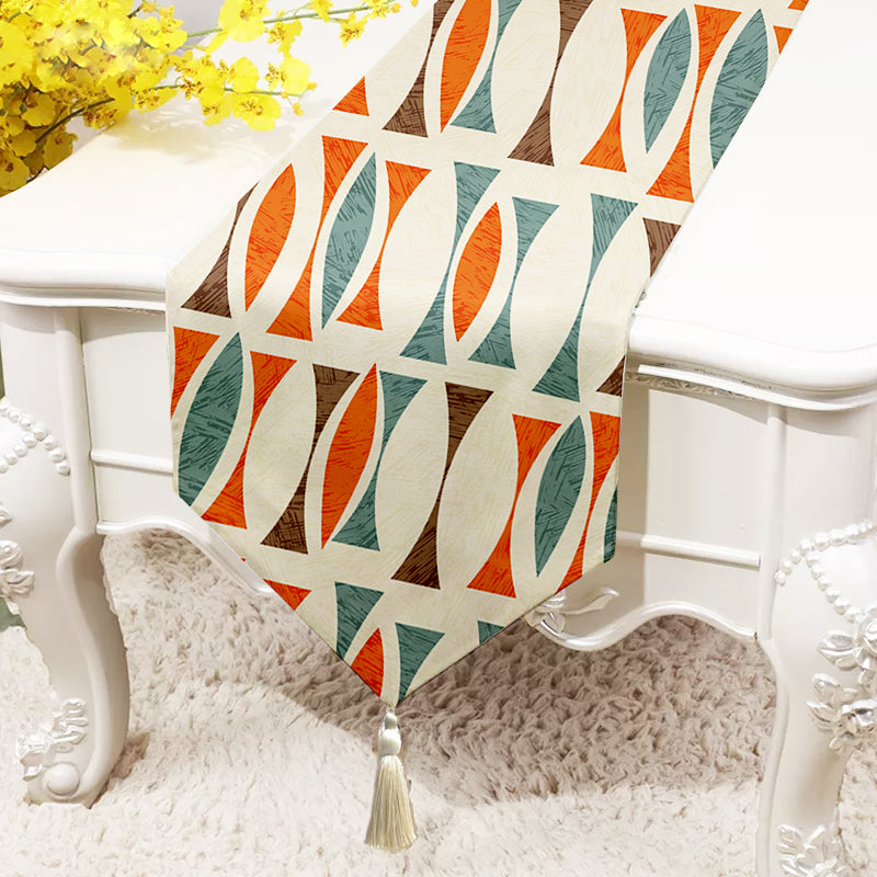 Modern Geo Polycotton Table Runner