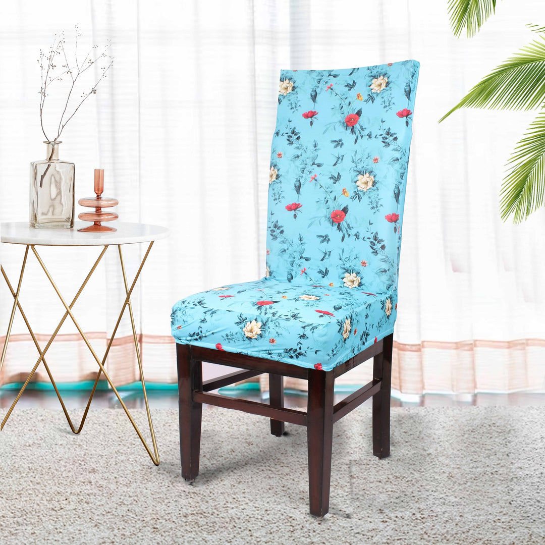 Corsage Stretchable/Spandex Printed  Chair Cover