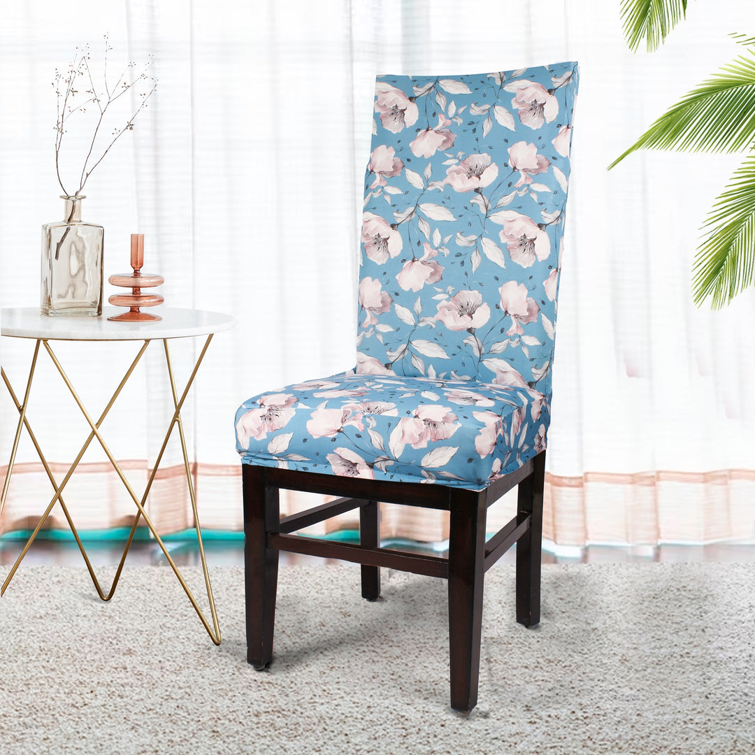 Florid Stretchable/Spandex Printed Chair SlipCover