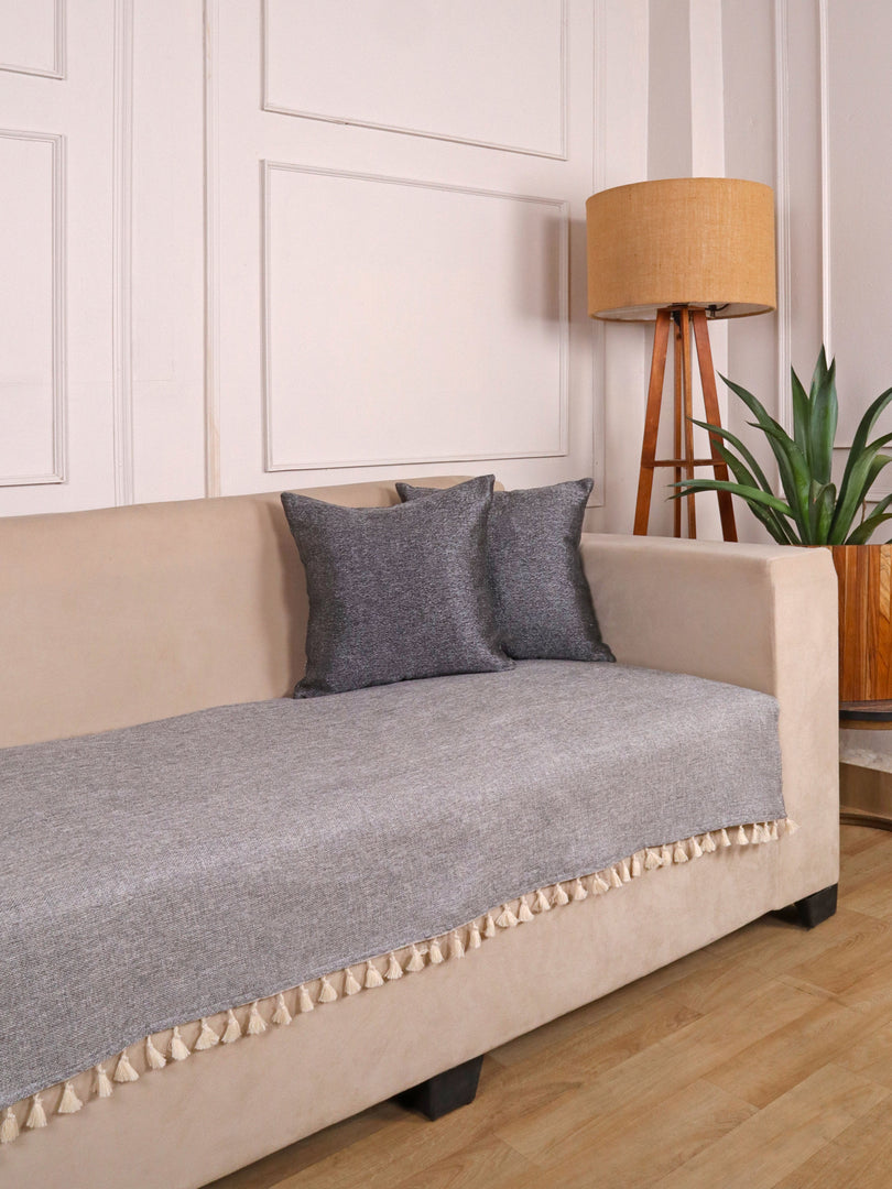 Jute Sofa Seat Cover – Grey, 24x30 Inch