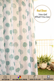 Linen Textured Sheer Curtains, Semi Transparent & Light Filtering Door Curtains with Tieback and Eyelets, Pack of 1