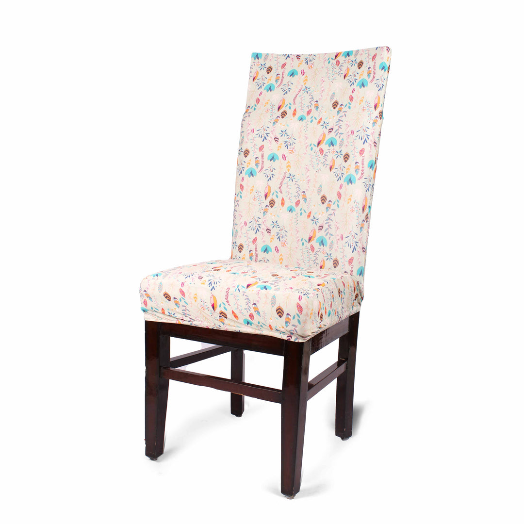 Redolence Stretchable/Spandex Printed  Chair Cover