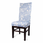 Load image into Gallery viewer, White Leaf Wave Stretchable/Spandex Printed  Chair Cover