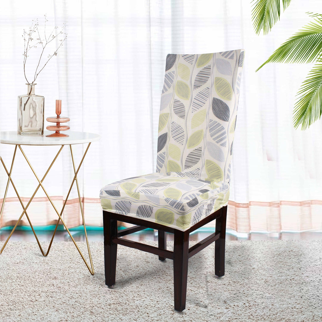 Belt Leaf Stretchable/Spandex Printed Chair Cover