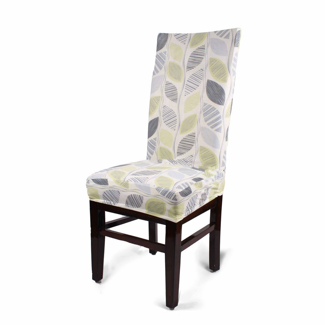 Belt Leaf Stretchable/Spandex Printed  Chair Cover