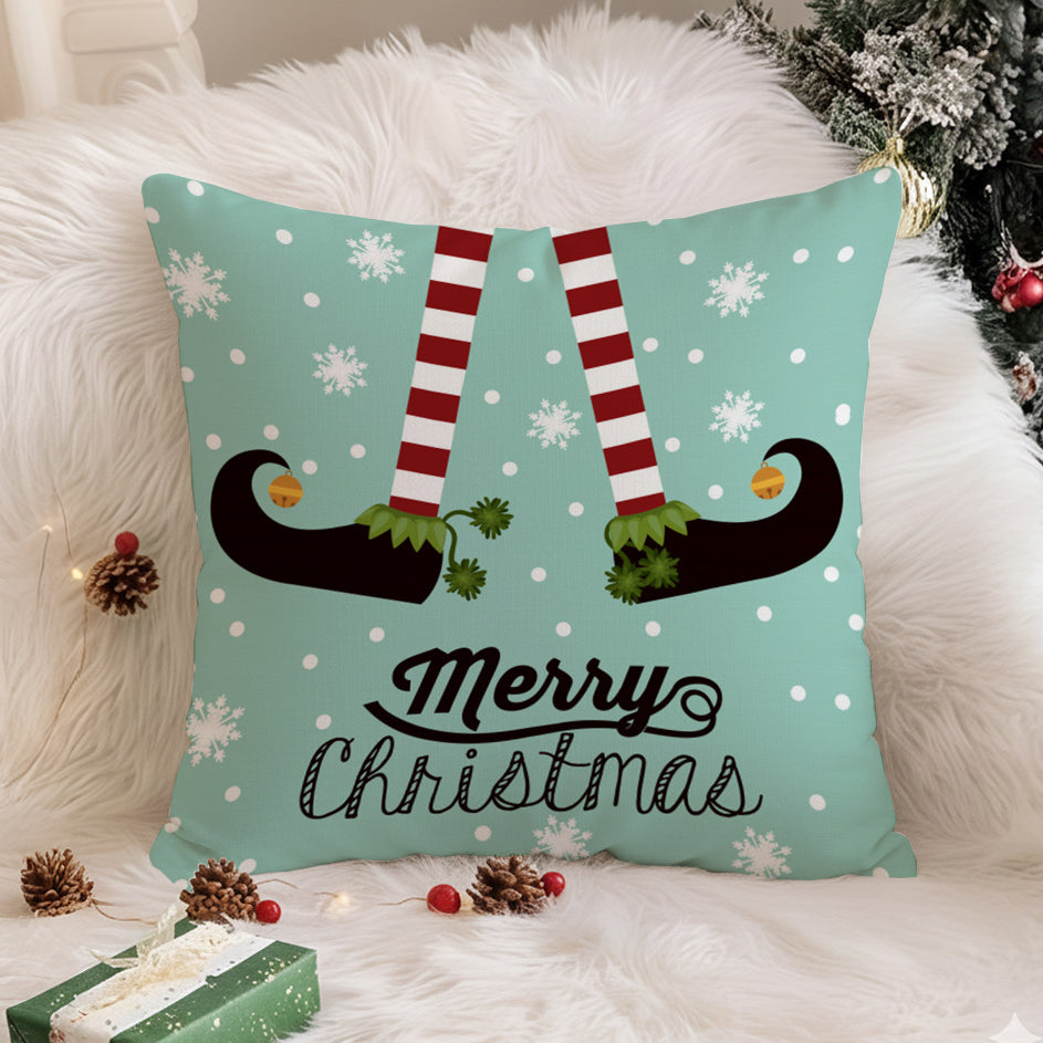 Modern Turquoise Christmas Cushion Cover