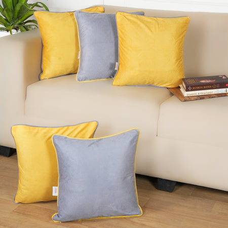 Set of 5 (16x16 inches),Yellow