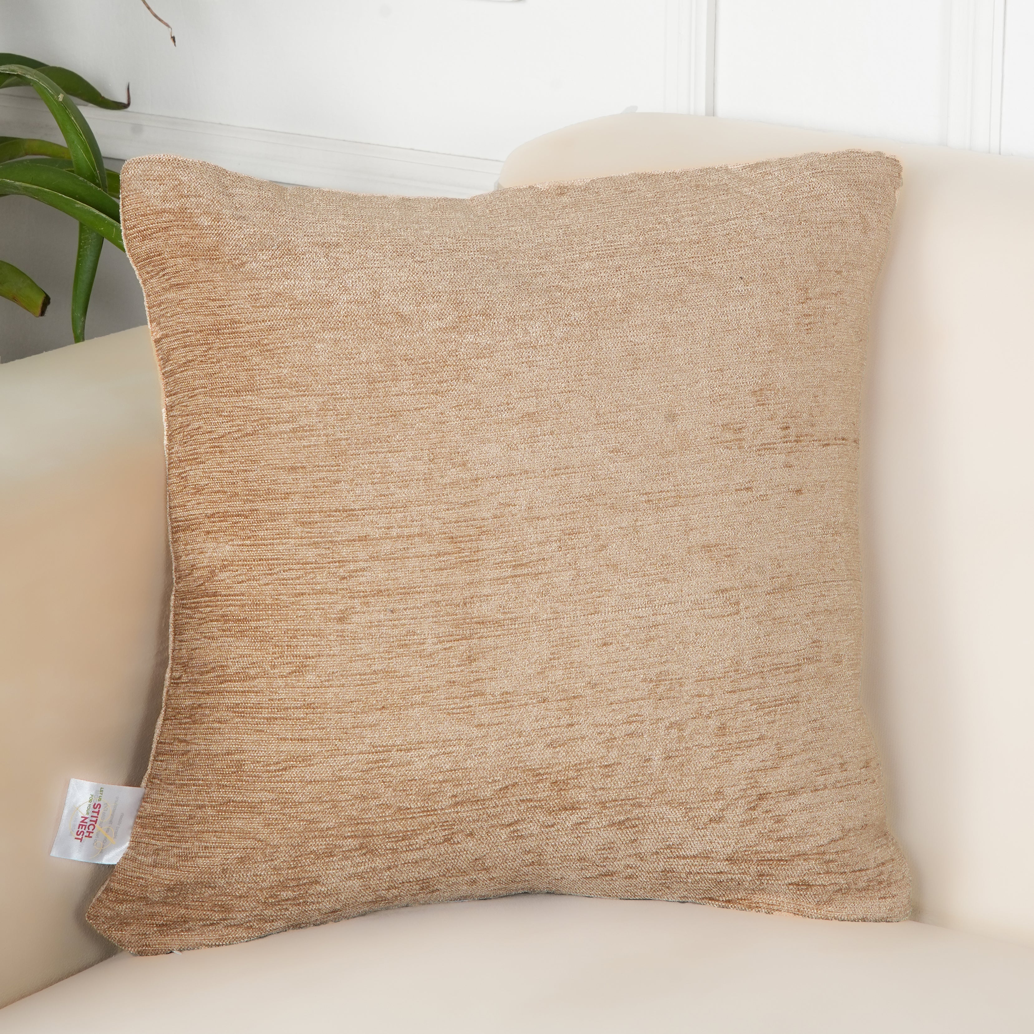 Set of 2 (24x24 inches),Dark Beige