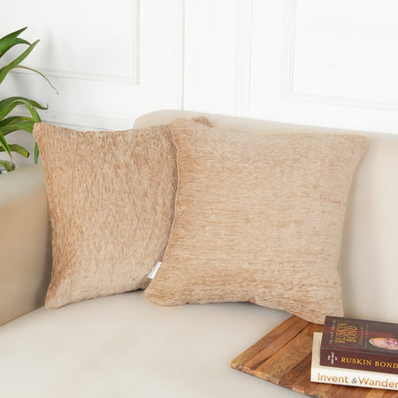 Set of 2 (16x16 inches),Dark Beige