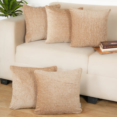 Set of 5 (16x16 inches),Dark Beige
