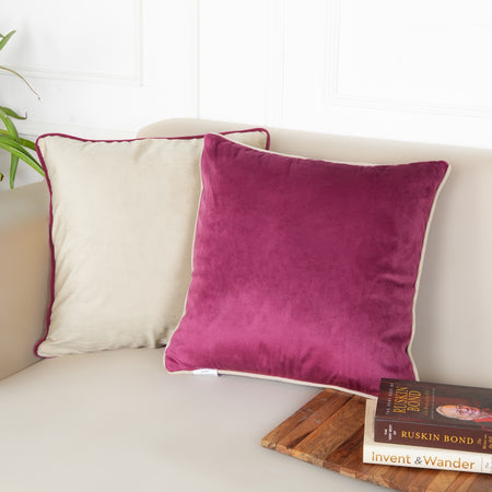 Set of 2 (24x24 inches),Maroon