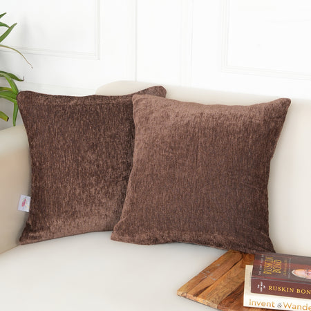 Set of 2 (16x16 inches),Brown