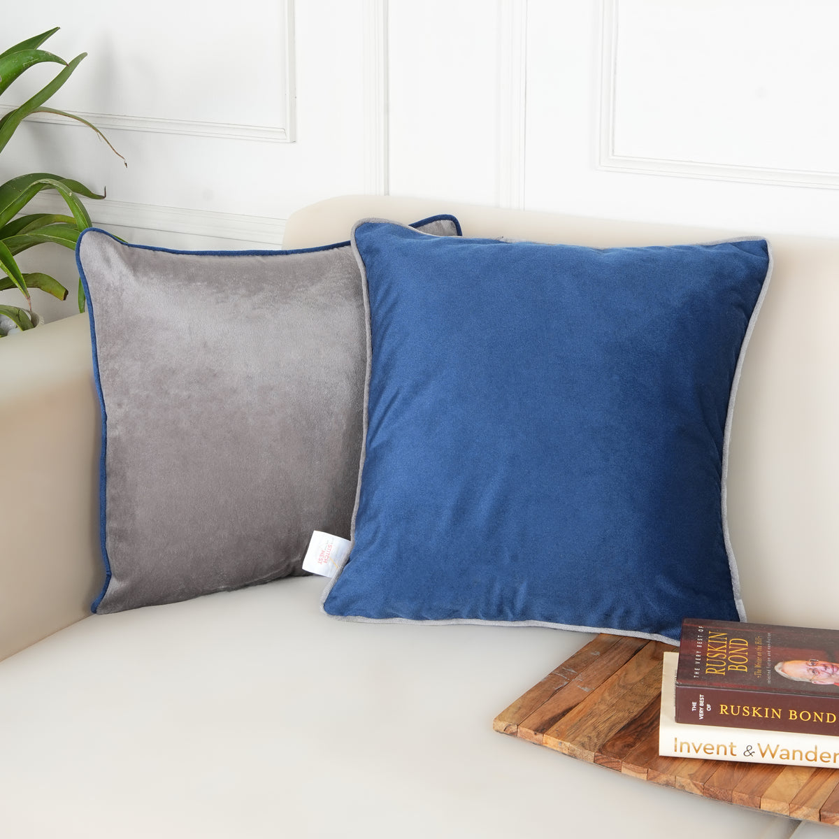 Set of 2 (16x16 inches),Blue