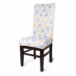 Load image into Gallery viewer, Tri Check Stretchable/Spandex Printed  Chair Cover